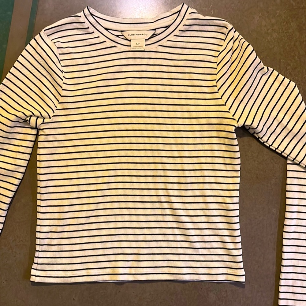 Club Monaco stripped long sleeve size Small